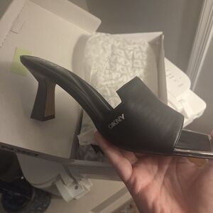 DKNY Black Women's Heeled Mules